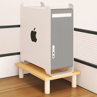 速发电抬主机托架底座增高实盘架子台式机主机拖托木置物机箱脑高