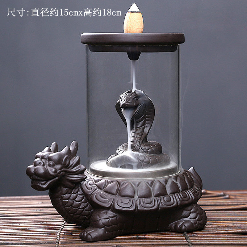速发新款防风罩倒流香炉天薰大圣家用摆件创意檀香大号茶道香齐炉