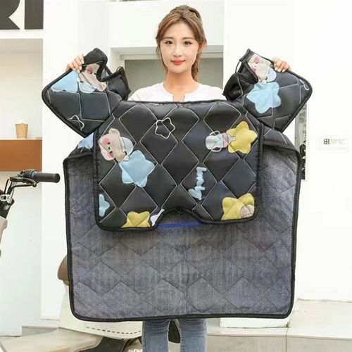 速发挡风大冬保加被加绒加厚季暖电瓶车电动车通挡风被防风电动车