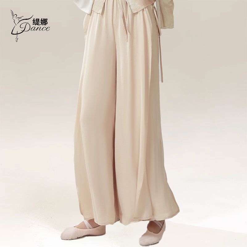 速发古典舞蹈裤新款飘逸演出服现代舞阔腿裤子成人中国舞日常练功