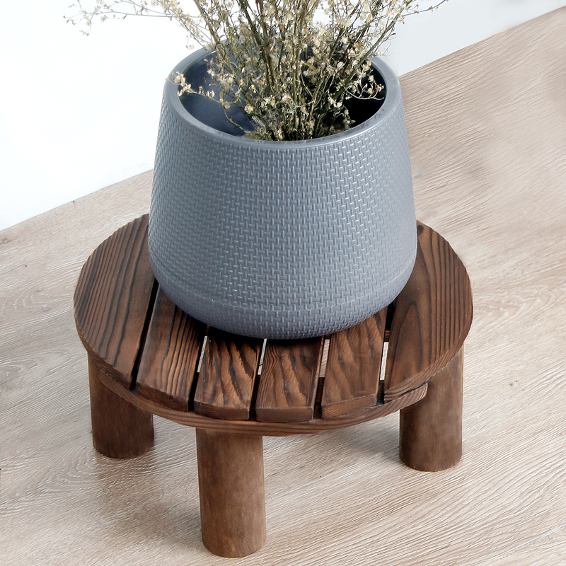 速发鱼缸水培植物固定架造景花架底盆实木底座台花托架佛瓶花像架