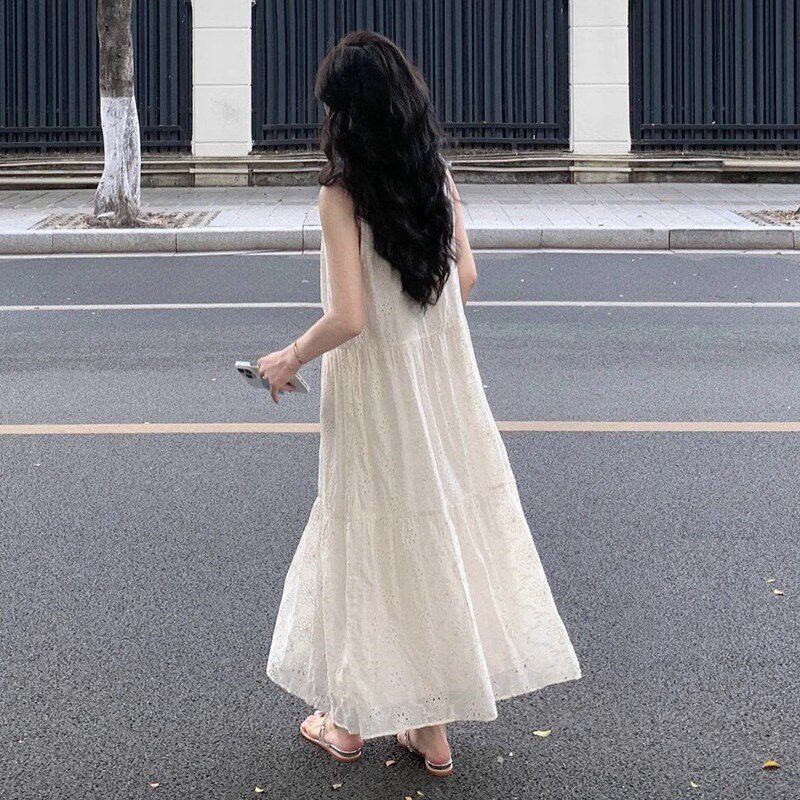 速发孕妇连衣裙夏季孕妈高级感穿搭宽松气质无袖背心裙子外穿