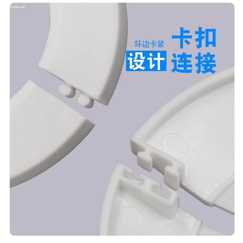 速发PVC管道装饰圈卡扣式管遮丑盖塑料盖帽孔洞遮挡排水管装饰盖