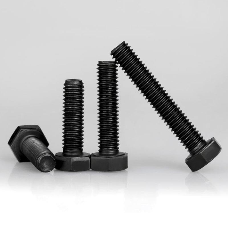 速发M5M6M8M10M12M1度 12.级栓六角螺丝高强6加长螺外DI黑色螺钉
