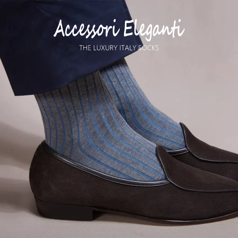 中筒阴影系正装商务绅士男士袜