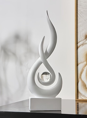 新中式抽象树脂轻奢桌面摆件