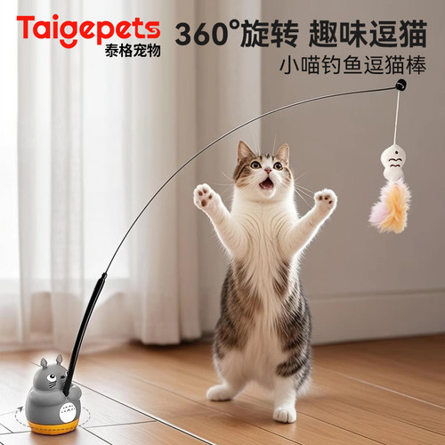 逗猫棒长杆猫咪玩具自嗨解闷神器
