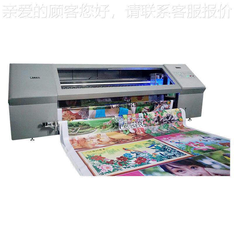 u3203200卷对0uv打印机卷对卷喷 Pv绘VC膜卷材喷机直销灯箱布卷材