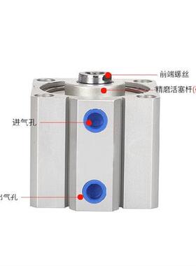 薄型气缸小方型SDA63X5X10X15X20X25X30X40X50X75XX80X100-S带磁
