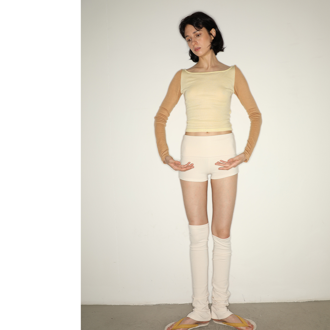 piisure 复古芭蕾 天丝羊毛撞色芭蕾体服外搭 一字领运动瑜伽罩衫