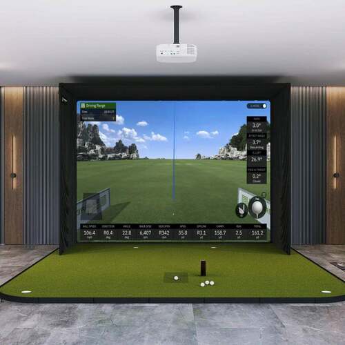 高尔夫室内模拟器打击幕棚squaregolf 模拟器伴侣简易快搭可定制
