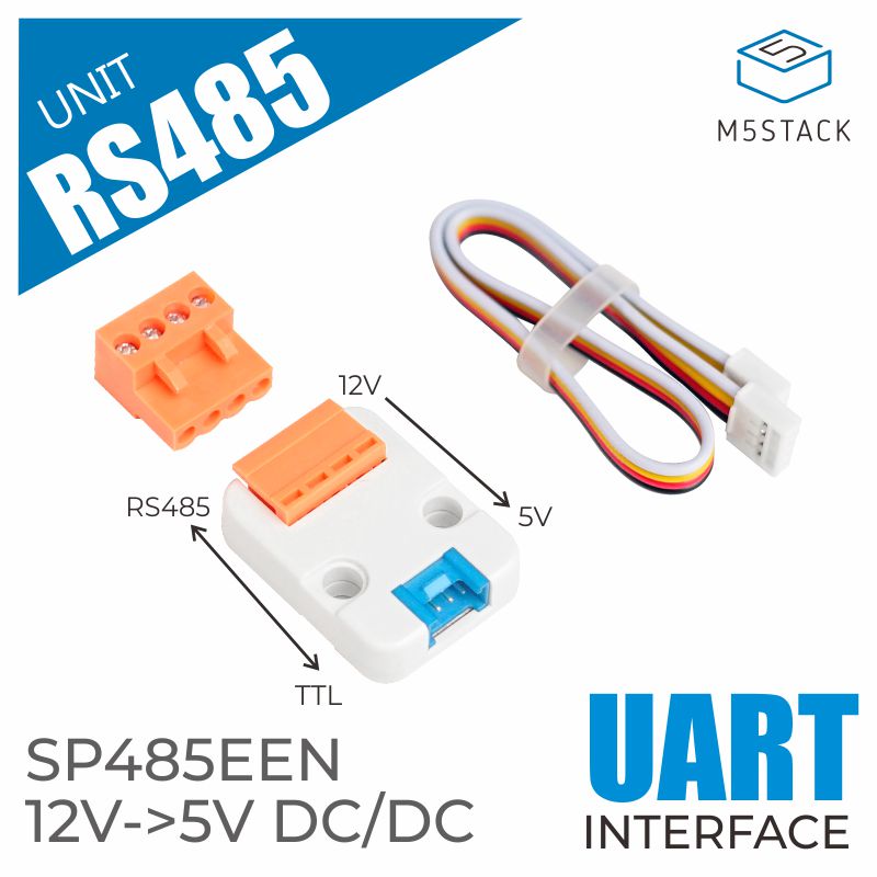 官方M5Stack IoT串口TTL转RS485/485转串口UART迷你模块 SP485EE 电子元器件市场 开发板/学习板/评估板/工控板 原图主图