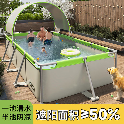 大型支架游泳池可折叠戏水池