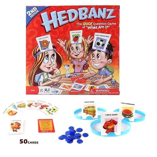 Game Day Headband Fun Guessing Family Party Board Quick Ques