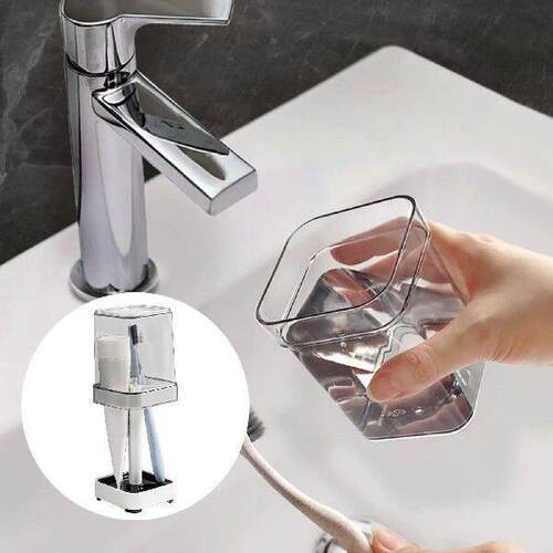 Toothbrush Holders with Cover Dustproof Tooth Brush Stand