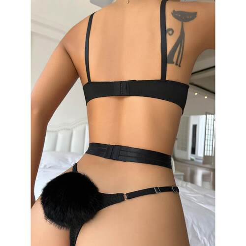 Sexy Underwear Uniform Rabbit Girl Cross Cut Out Temptation