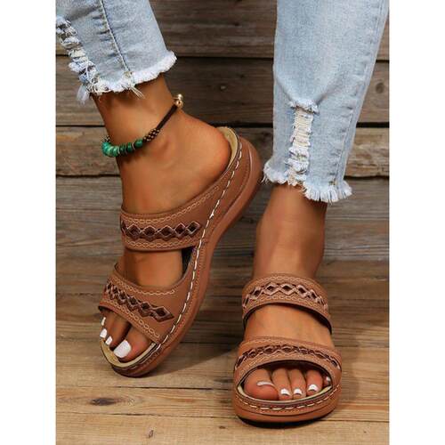 Slope heel women