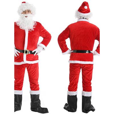 Cosplay father christmas Santa Claus Costume 圣诞老人服装