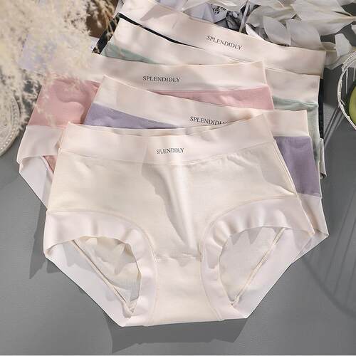 Womens Seamless Modal Briefs Underwear Plus Size Panties内裤