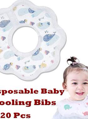 Disposable Baby Drooling Bibs Waterproof Thickened Cotton