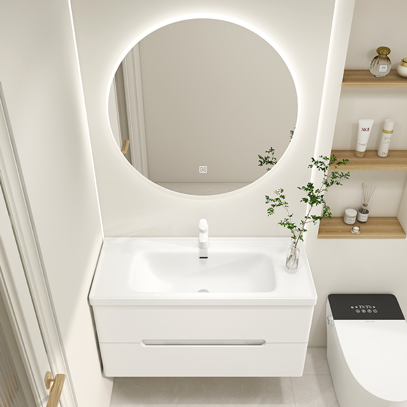 窄边浴室柜组合窄边洗手盆洗脸盆柜小户型洗漱台洗手台窄小型台盆