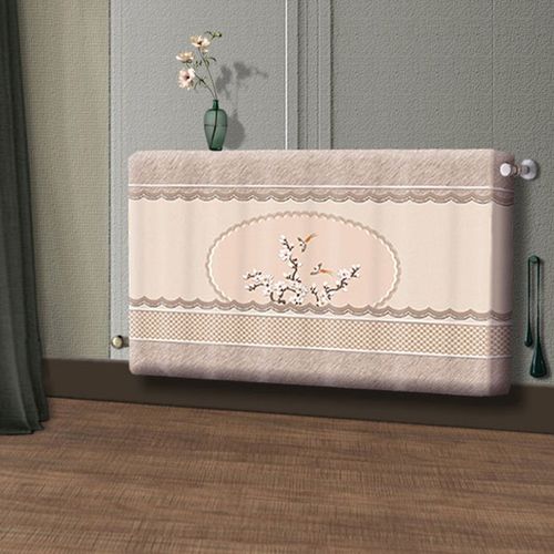 暖气罩遮老式挡铸铁全包家用新款简约装饰布艺暖气片罩套防尘罩