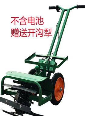 加厚刀片电动除草机割草机 32A锂电池农用多功能开沟除草一体机