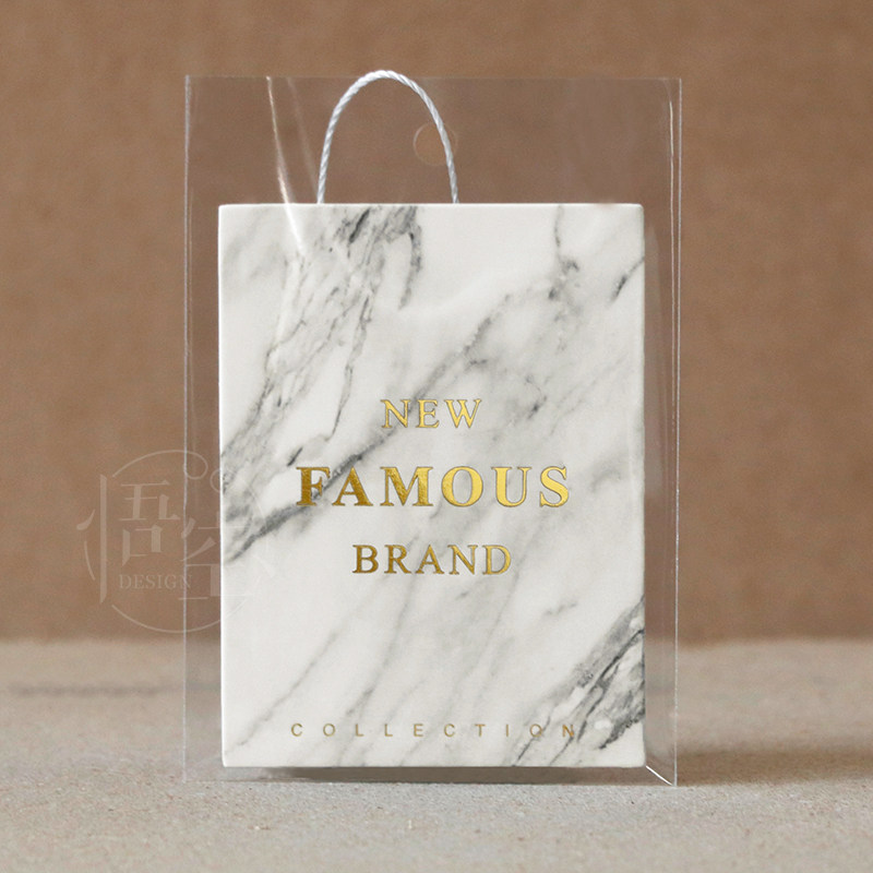 吊牌定做高档女装标签制作烫金袋子款吊卡服装店商标logo设计印刷,文具电教/文化用品/商务用品,吊牌,淘宝优惠券,粉丝福利购,淘宝优惠卷