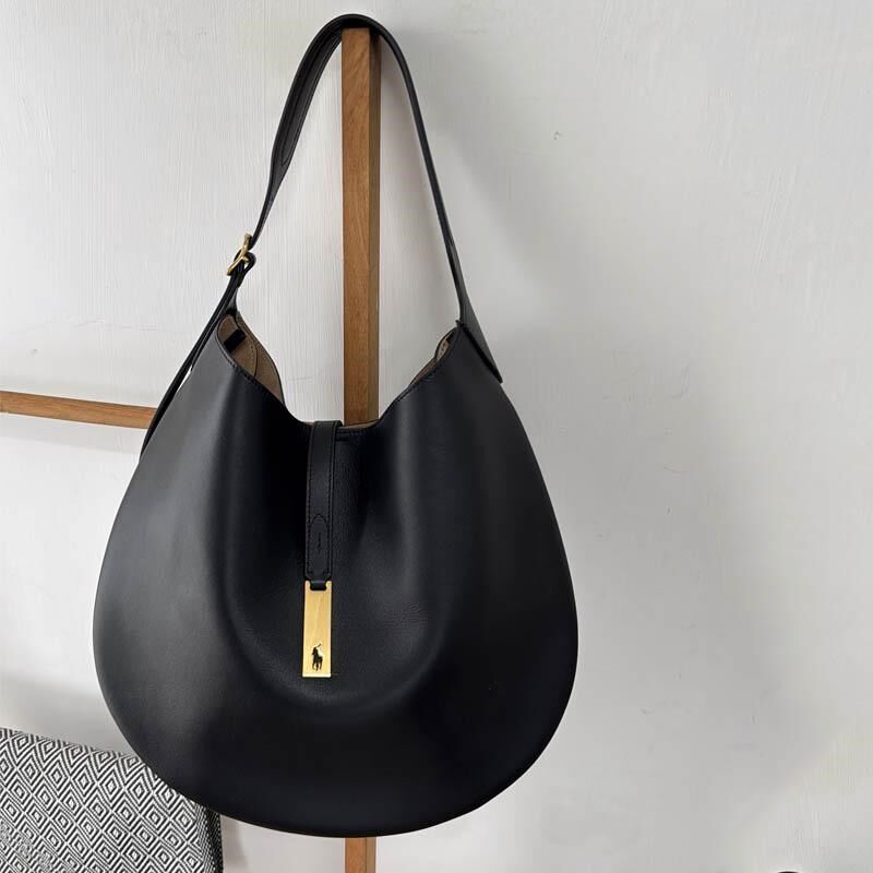 2024秋新款里外全真皮女包~小众轻便头层牛皮通勤单肩休闲马鞍包