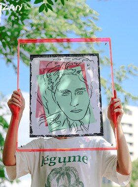 亚克力透明画框洗照片做s成相框摆台海报装裱挂墙创意摆件托盘收