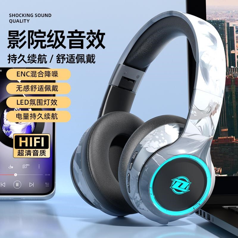 2025新款头戴式蓝牙耳机无线降噪游戏运动久戴不痛手机电脑通用