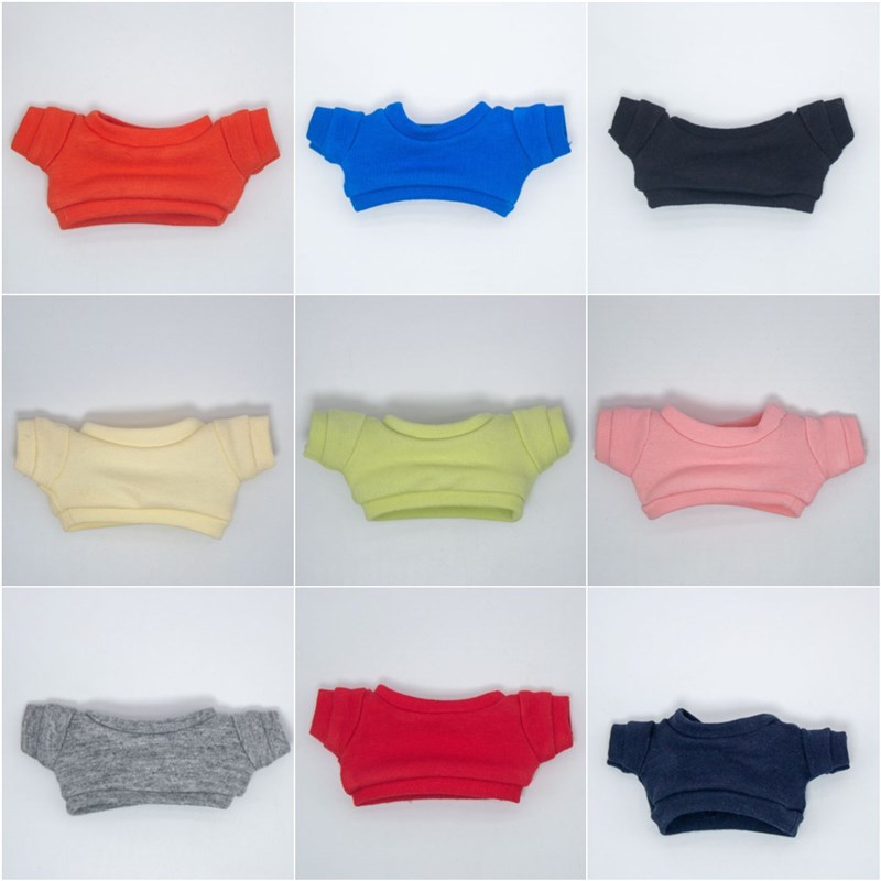 现货10CM娃衣无属性棉花娃娃卫衣可定制LOGO15/20cm卫衣韩国娃娃