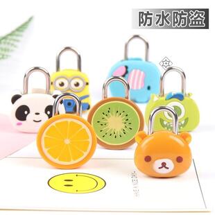 密码锁挂锁健身房柜子E卡通迷你学生宿舍抽屉锁儿童小锁子可爱锁