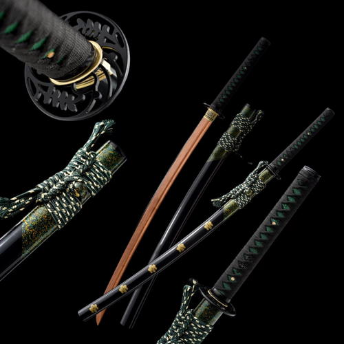 竹木刀剑带鞘居合道练习木刀剑训练竹刀日本武士刃木质太刀实木