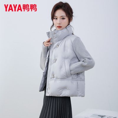 保暖短款羽绒服鸭鸭韩系立领
