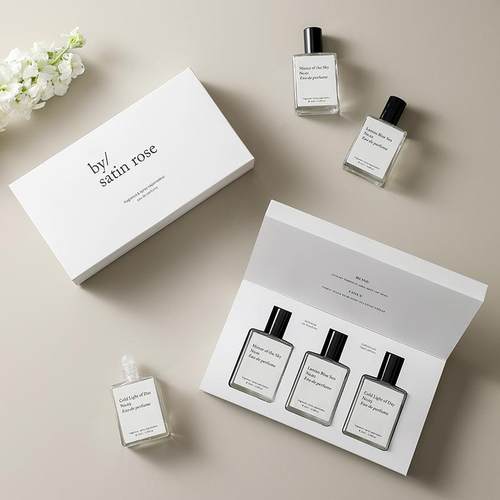 新款日月潮汐礼盒装滚珠香水男女士持久淡香小众学生中性直播代发