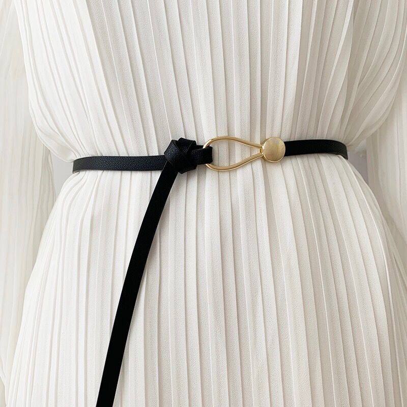 速发Luxury d Wo Belts Thi e Bule PU Lr Strap