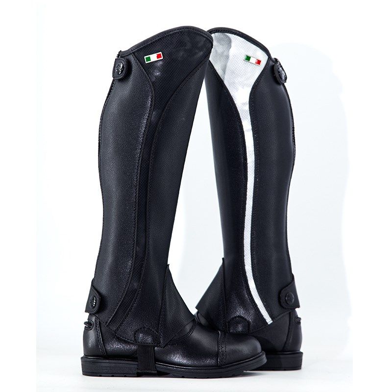 速发头层骑马护腿护童款防滑耐磨护腿马术装备马术儿腿