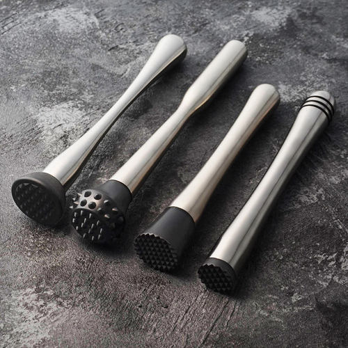 速发奶克杯不锈钢捣雪压汁棒暴锤手打柠檬水果碎茶饮料品用碎冰锤