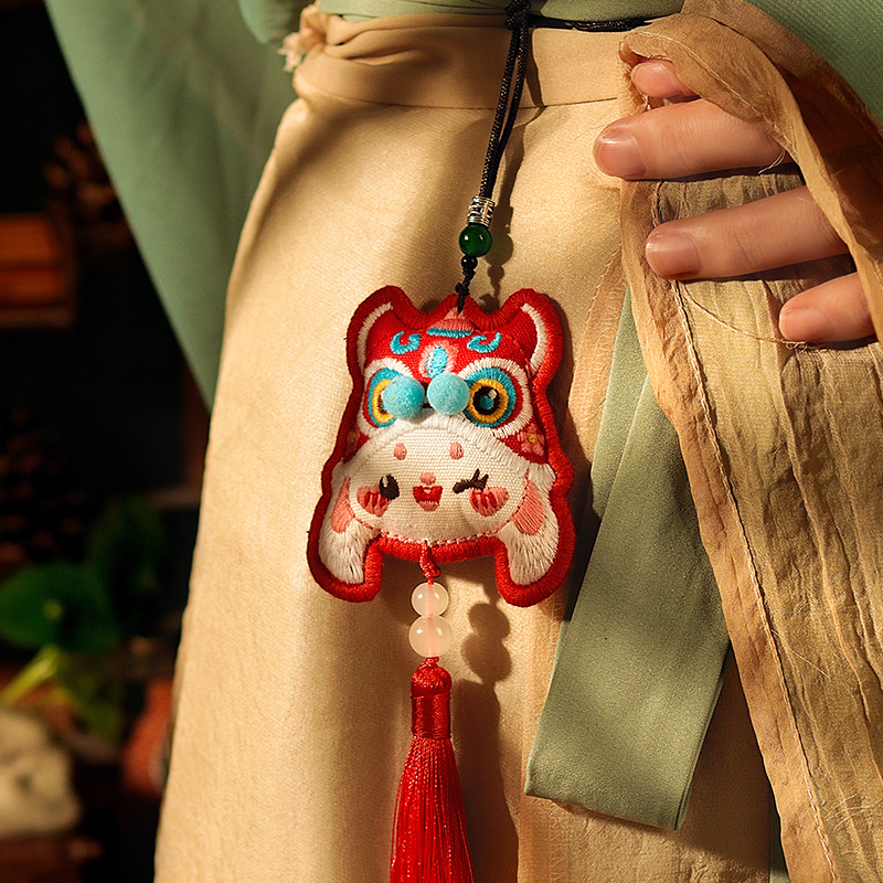 速发端成节午香兔子香包品囊刺绣香包平安喜乐挂件礼品兔年挂脖福