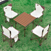 折叠桌椅蛋卷桌便携折叠椅钓鱼椅 户外桌椅套装 尚烤佳 Suncojia