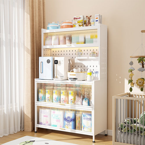 Baby feeding table storage cabinet, baby supplies shelf, fl