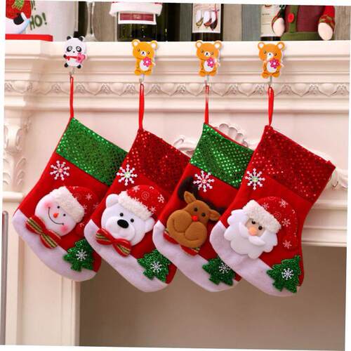 Santa stocking presents Goodie bags Christmas decorations