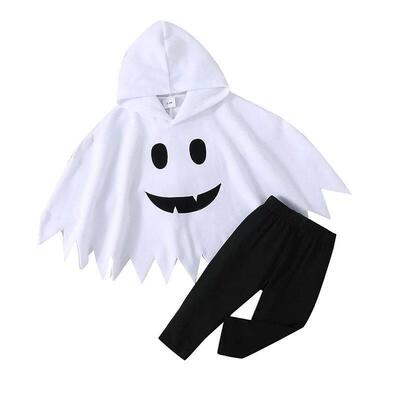 Toddler Girls Boys Fall Outfits Ghost Smiling Face Print Clo