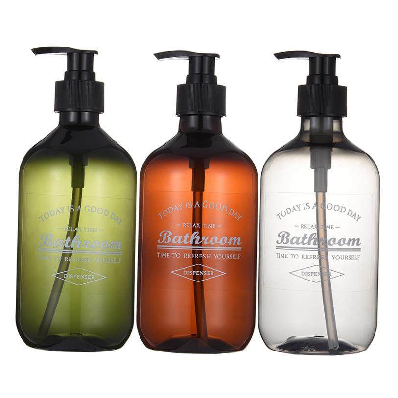 500ml Bathroom Soap Dispenser Refillable Shampoo Shower Gel