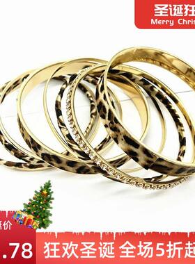 层leoipardpr ntBW18120 bracelet women 豹纹多女手镯手环网红搭