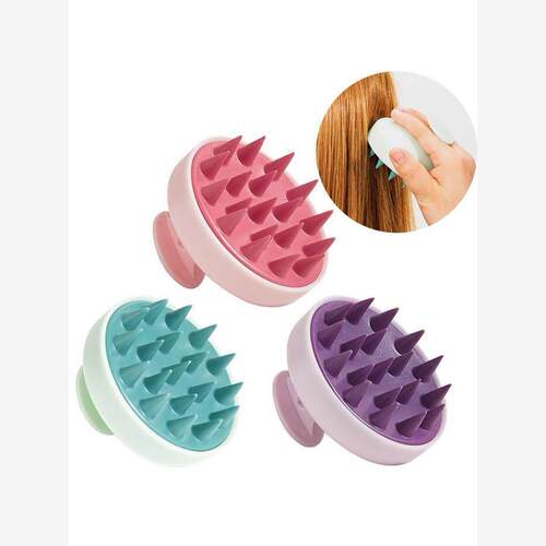 Silicone Shampoo Scalp Hair Massager Head Body Scalp Massage
