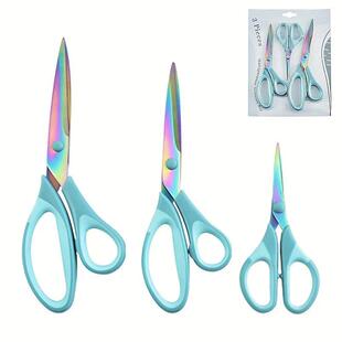 3-Piece Titanium Craft Scissors Set: Perfect For Sewing, Art