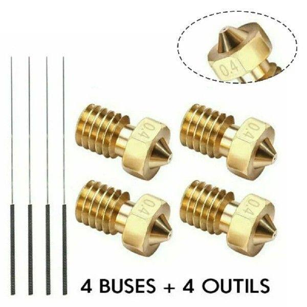 8 Pcs 3DPrinters 0.4mm Nozzle For I3 /-S For 3D Printer