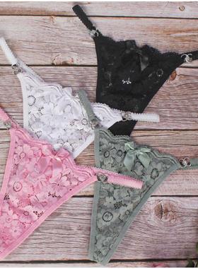Women Sexy Lace G String T back Thongs Panties Multicolored